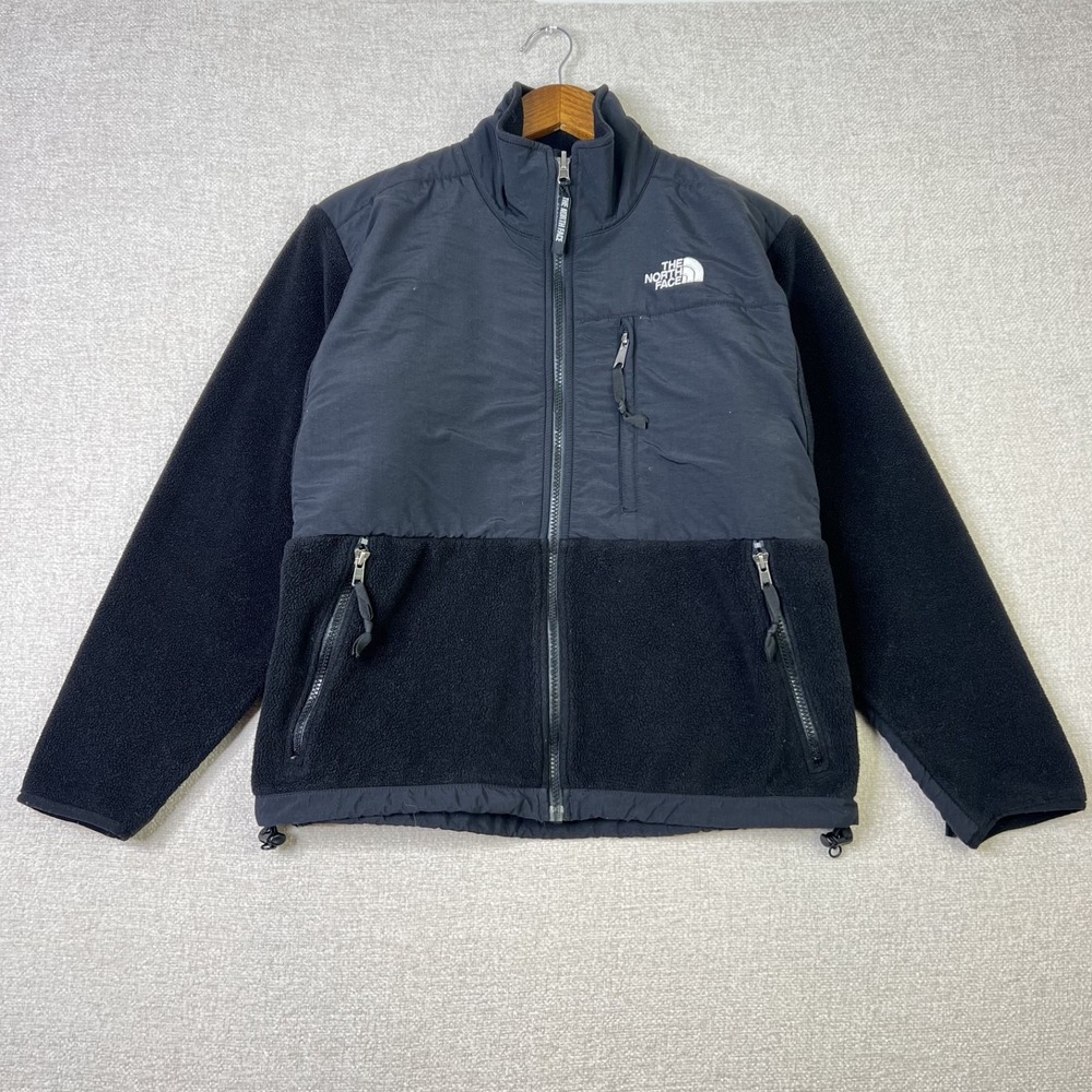 The North Face Denali Polartec Fleece Jacket Black Full Zip Pocket Women's S